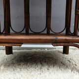 Rattan shelving unit