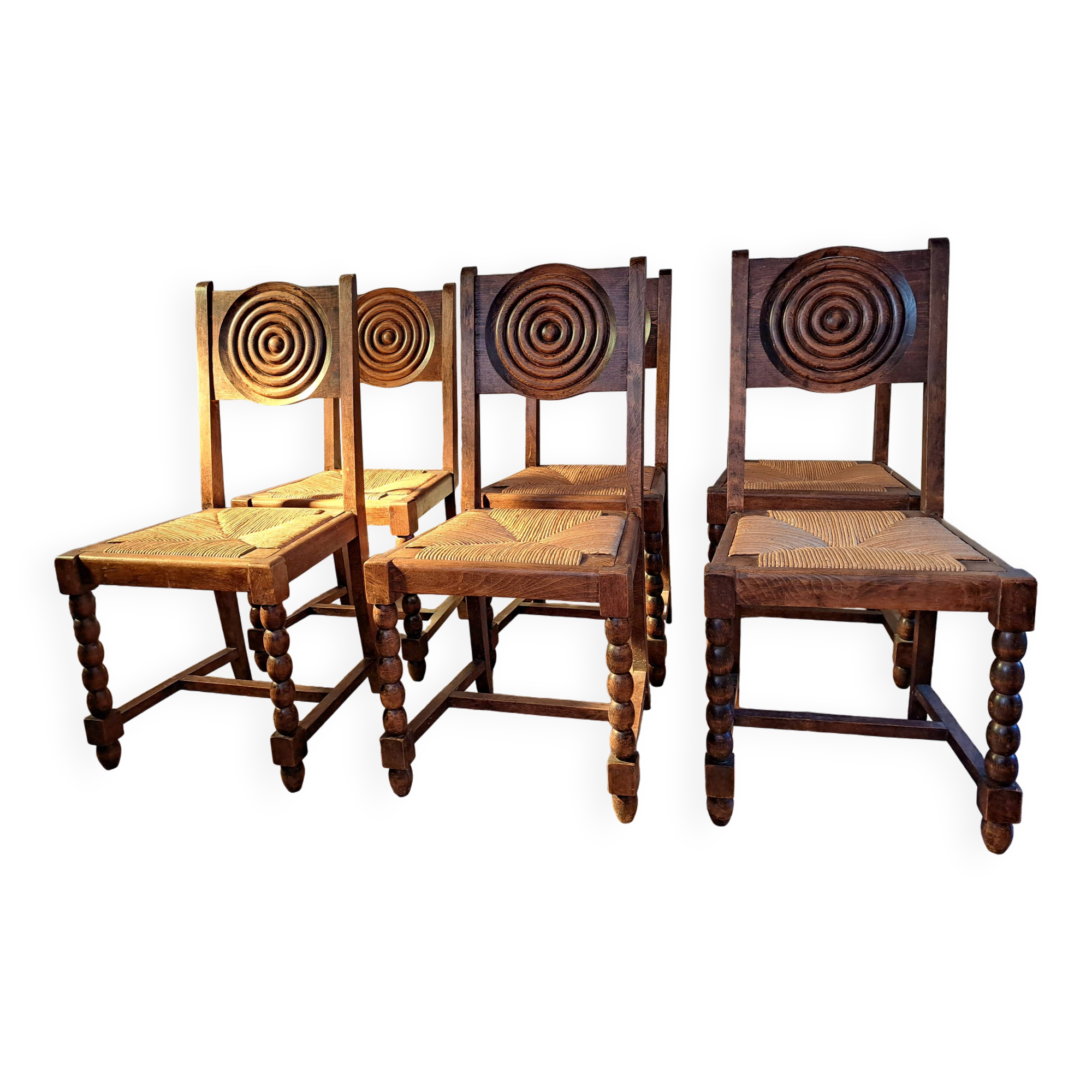 6 arts and crafts chairs
