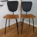 2 chaises sauterelles 1950