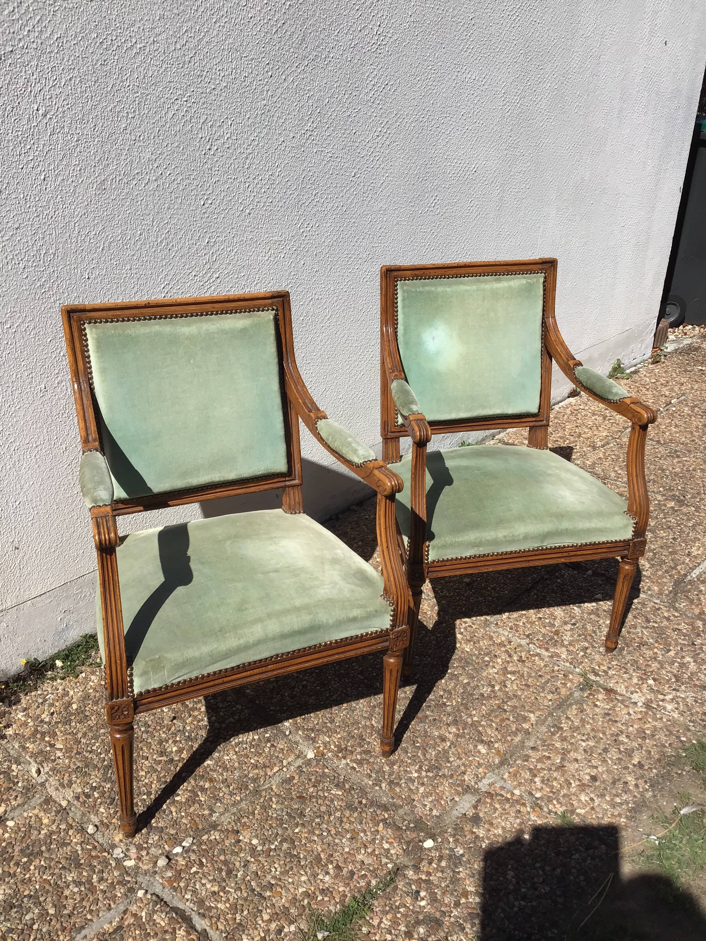 Pair of armchairs