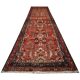 Tapis de couloir et d'escalier vintage géométrique style milieu du siècle, en laine nouée à la main.