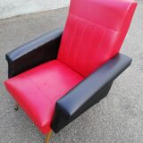 Fauteuil skaï 60s