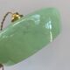 Suspension en verre de Clichy vert