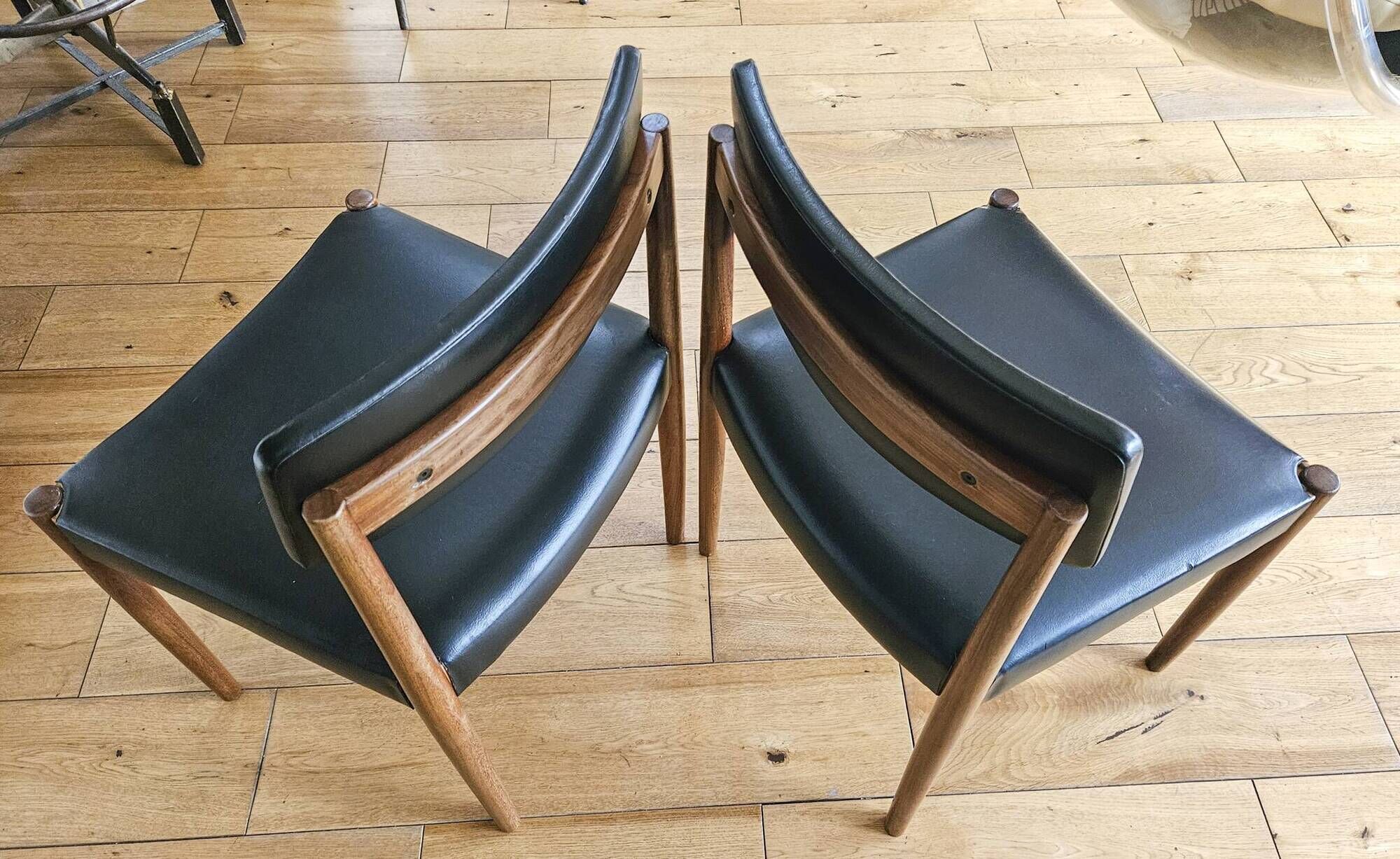 Set of 5 vintage "Scandinavian" chairs Zetel Behaagt / BeHaegel
