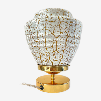 Lampe à poser Art Deco électrifiée à neuf