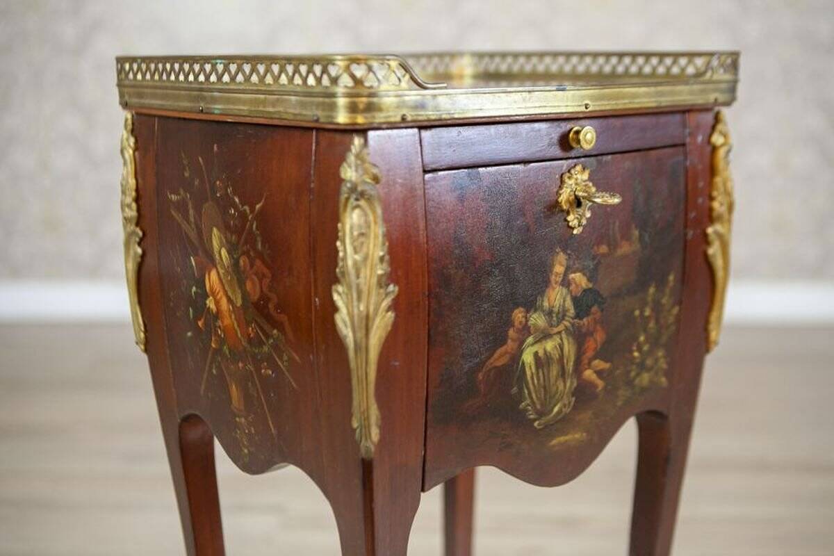 Louis XV Walnut Nightstand
