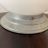 Ceiling lamp, art deco opaline globe