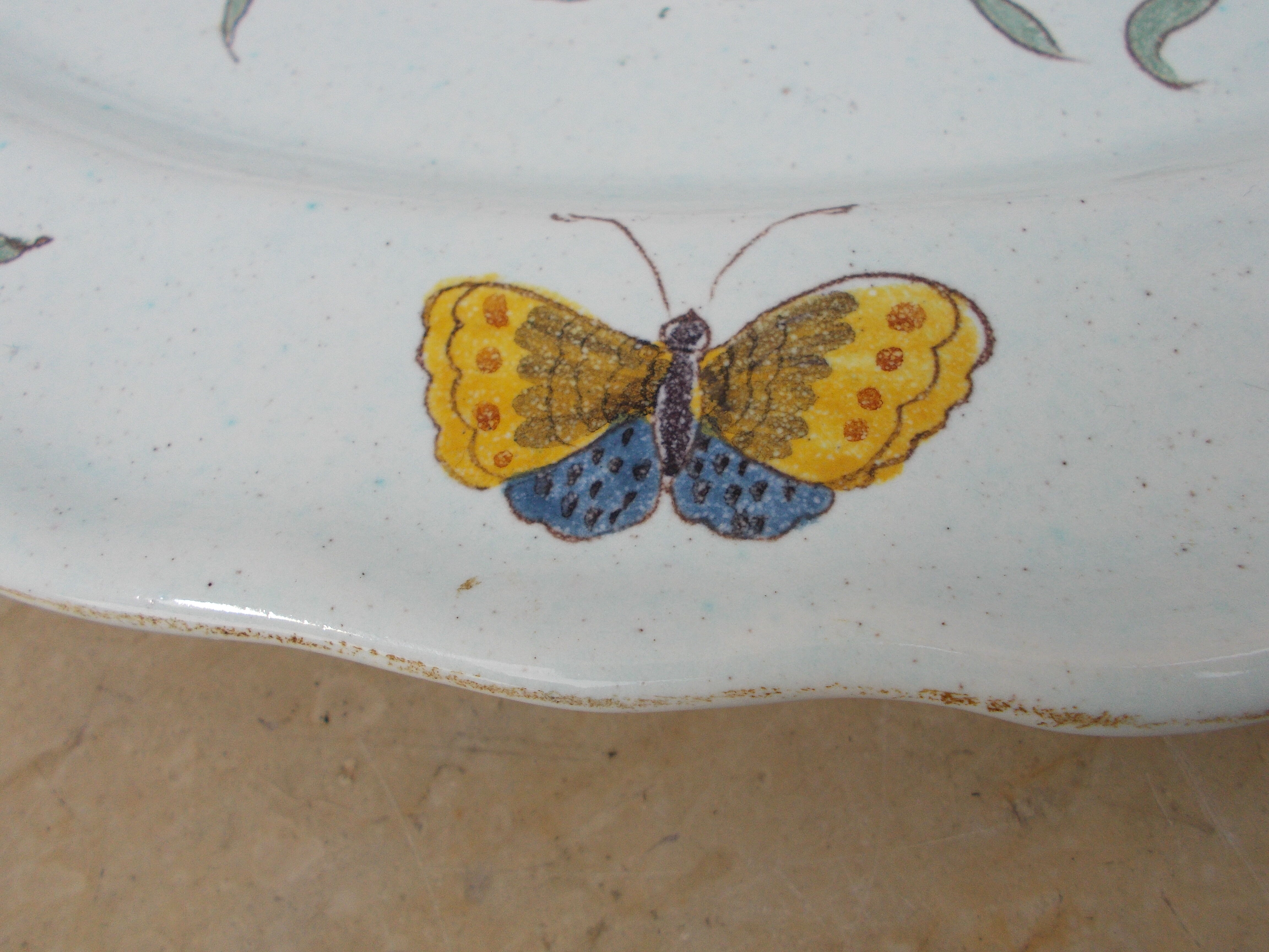 Plat faience Aprey Copie Musée National de Sèvres