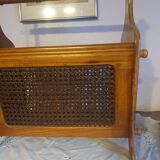 Vintage cane magazine rack