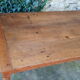 Oak farmhouse table turned legs