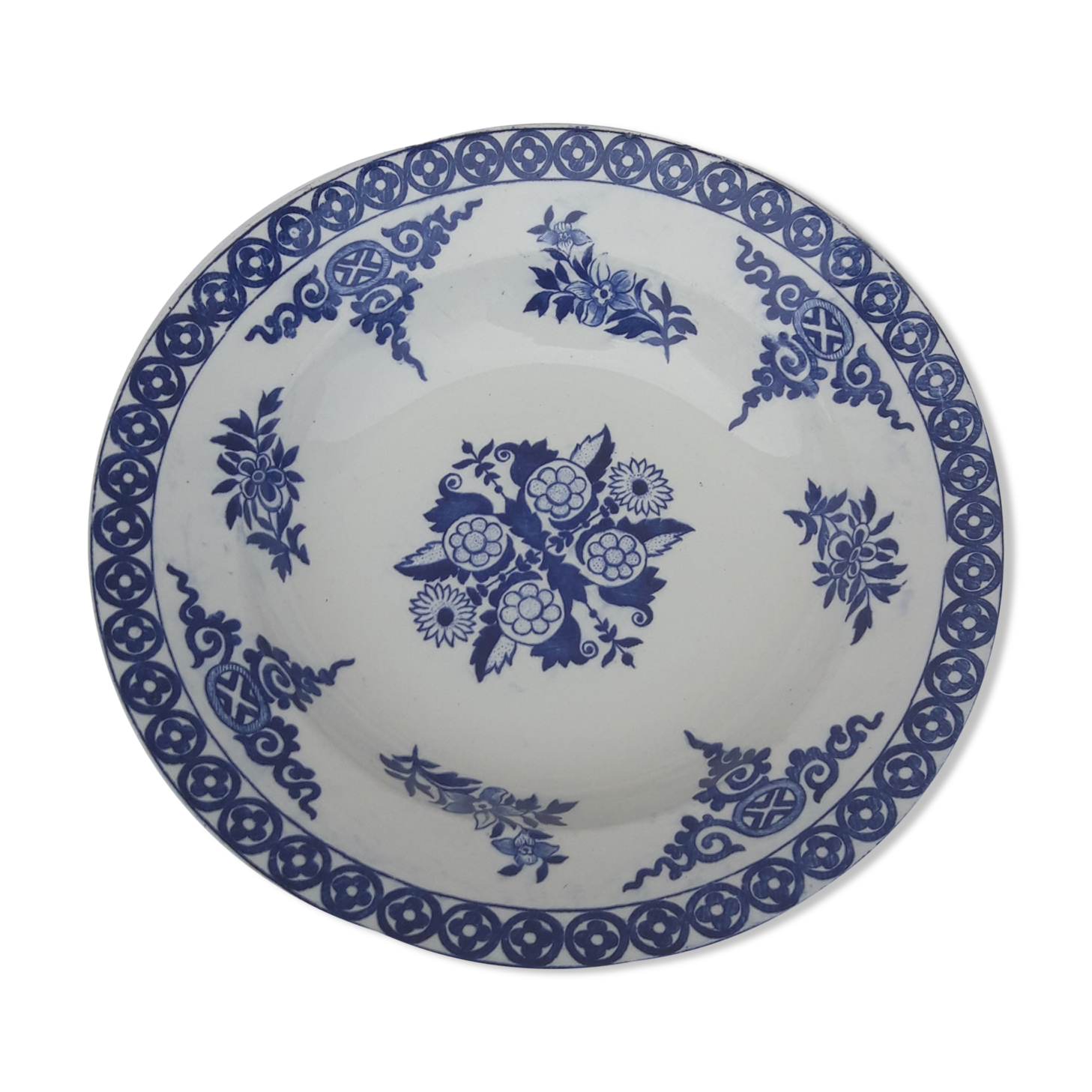 Hollow plate made in Holland model Rouen diam 23 cm