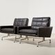 Poul Kjaerholm Early Pair of PK31 Chairs for E. Kold Christensen 1958
