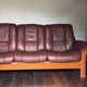 Erkones Stressless 3-seater leather reclining sofa