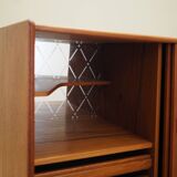 Teak highboard, Danish design, 1960s, manufactured in Denmark