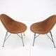 Chaise Shell des années 1970, Set de 2