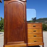 Meuble d'entrée 3 en 1, penderie, commode et coiffeuse