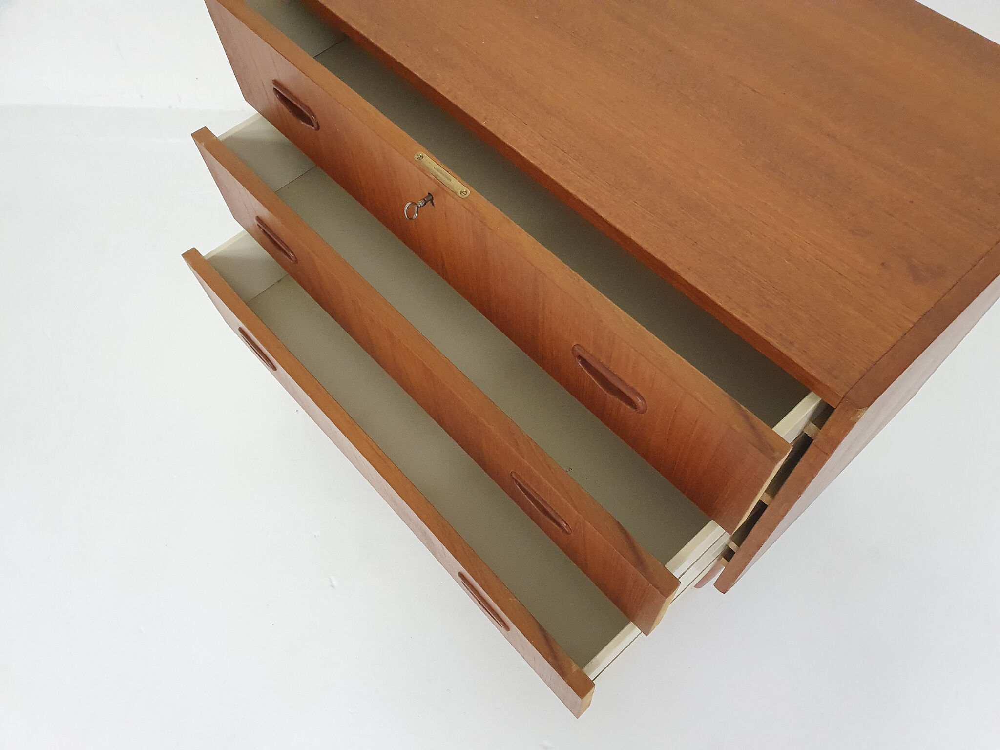 Scandinavian modern teak chest of drawers, Sweden 1960's
