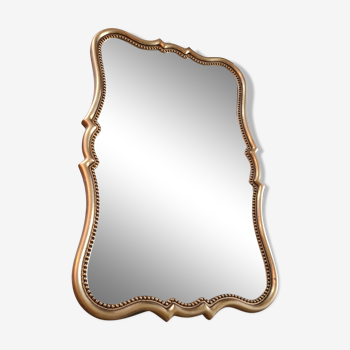 Ancien miroir doré biseauté