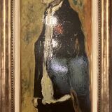 Oil on canvas - portrait of an elegant