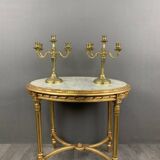 Candélabres bougeoirs en bronze xixe siècle