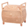 Czech Art Deco Stool in Wood and Hemp, 1940s