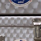 Vintage aluminum suitcases 1950