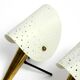 Pair of Mid Century Modern metal brass table and wall lamps by Ernest Igl