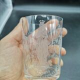 Lourdes souvenir cup engraved with acid