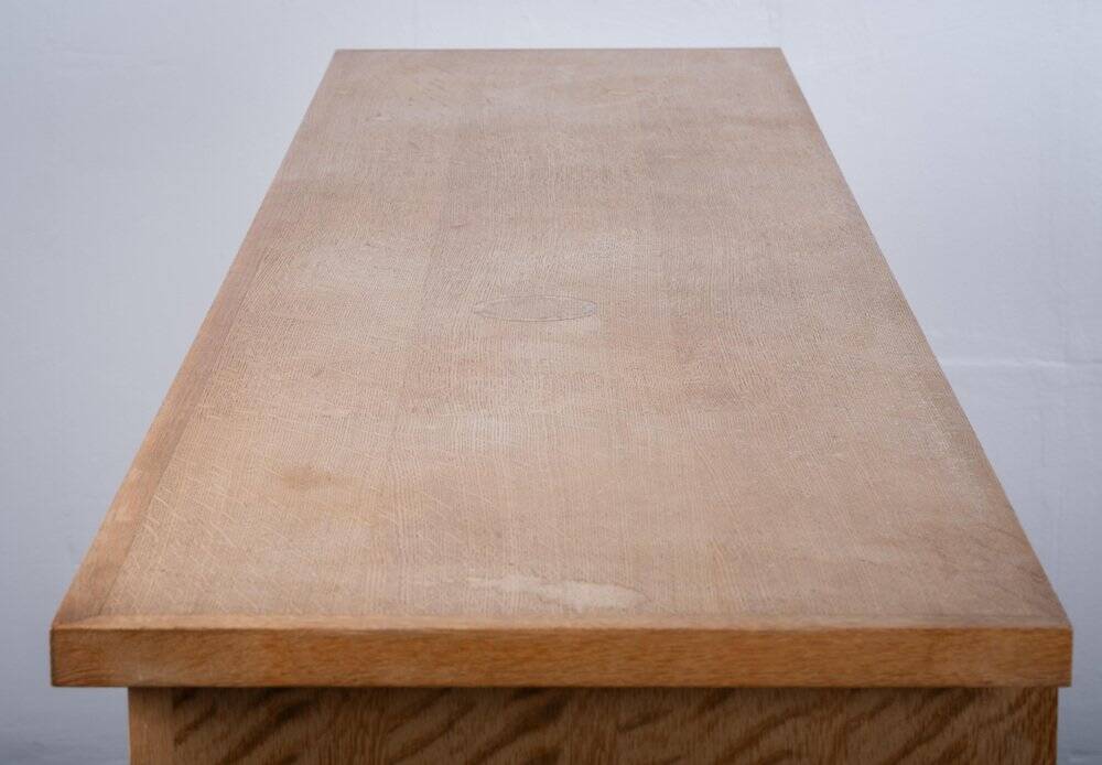 Brutalist Oak Sideboard attributed to Henning Kjærnulf, Denmark, 1960s