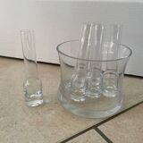 Vodka glass and ice bucket set