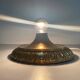 Simple flush lamp in brass, mid-century German design, 1960s, Germany.