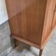 Enfilade 4 portes 1950-1960 pieds compas merisier