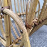 Rattan magazine rack 1960