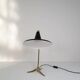 Brass table lamp on a tripod in modern Swedish style, Sweden, 1950.