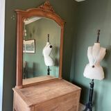 Rocaille style mirror, airbrushed