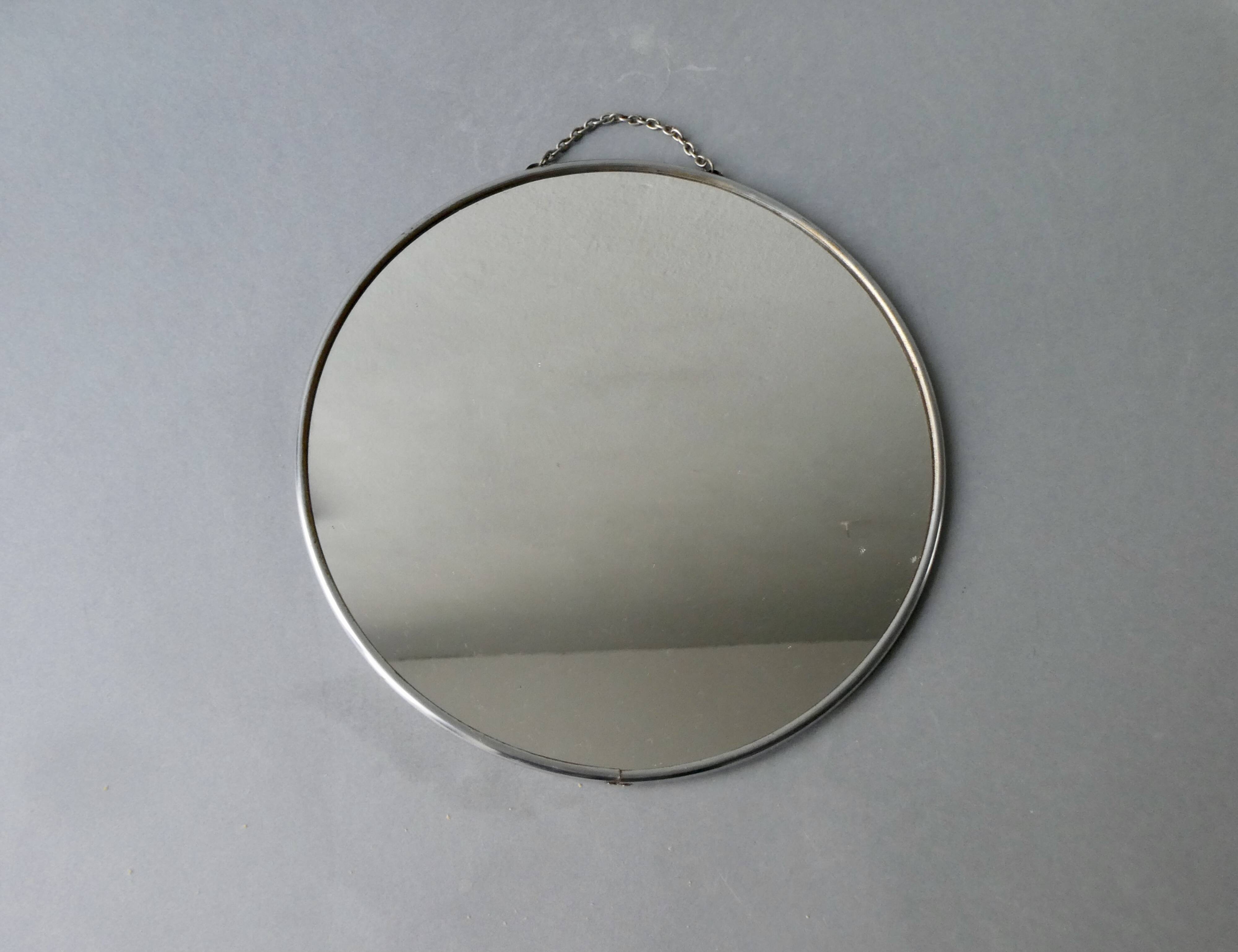Round barber mirror, 50s, retro