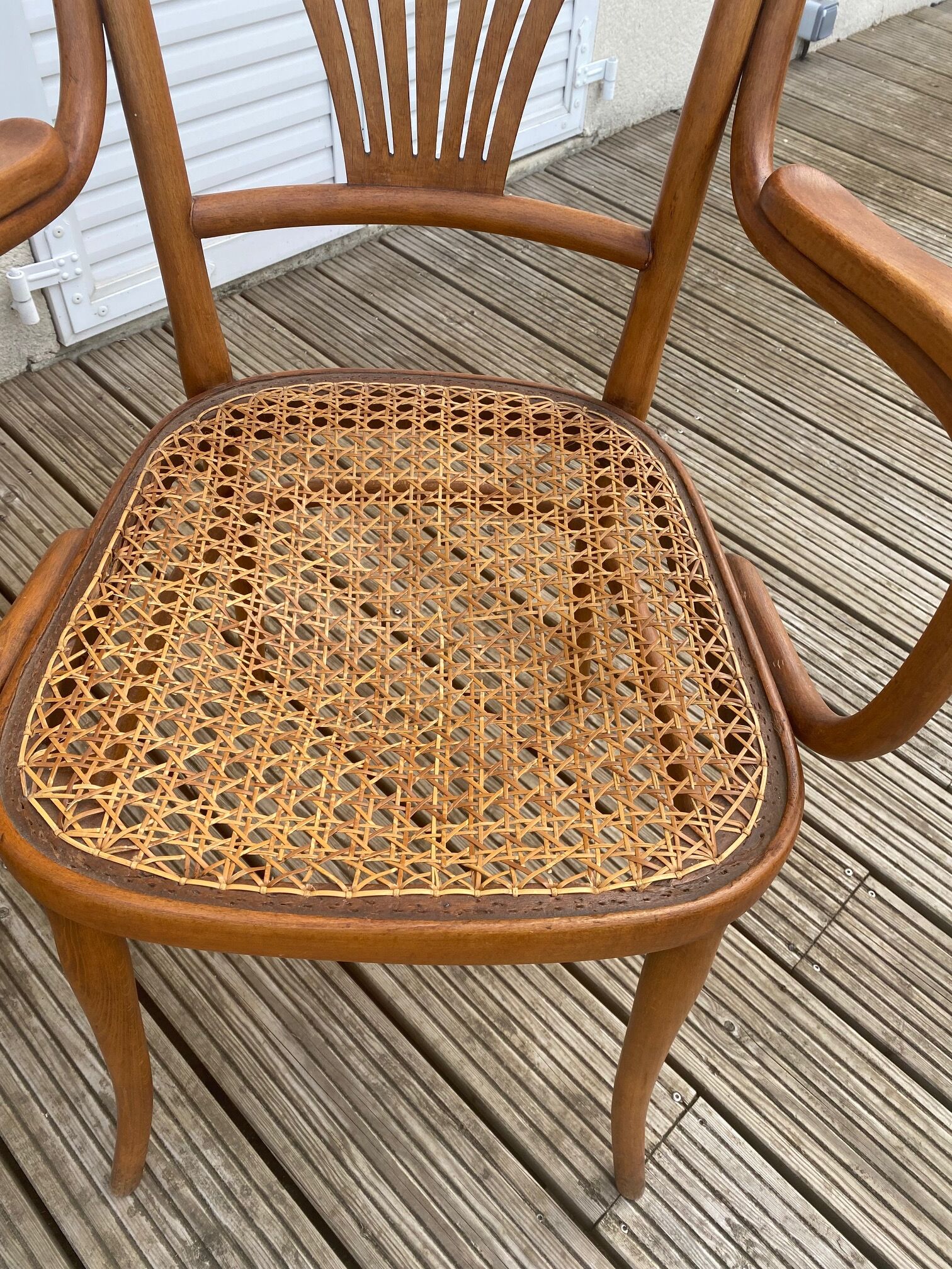 Thonet set bench and two armchairs