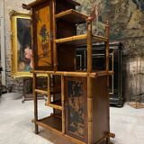 Japanese-style cabinet attributed to Perret and Vibert from the Napoleonic III period.