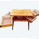 Travailleuse en bois vintage style scandinave pieds compas