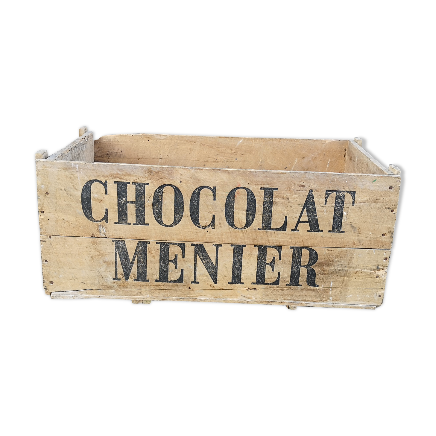 Old transport crate Chocolat Meunier