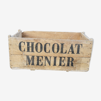 Ancienne caisse de transport Chocolat Meunier