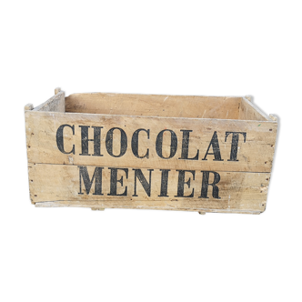 Old transport crate Chocolat Meunier