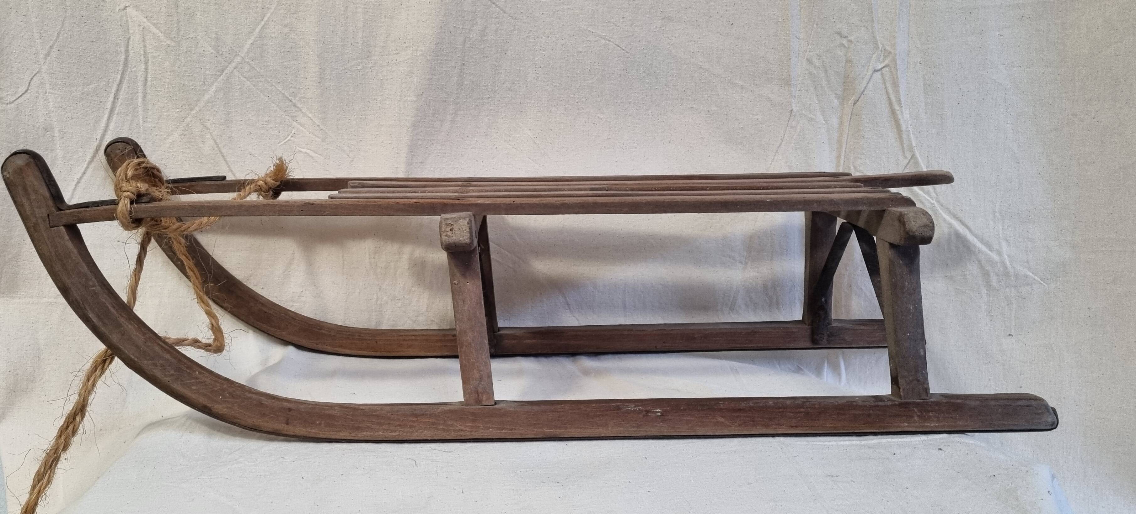 Wooden sled