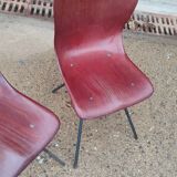 Set of chairs Pagholz Model 15074 by Elmar Flottoto in 1956