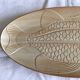 Very large fish dish stamped “Grès CNP Village France”