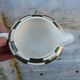 Salins green check porcelain tea set