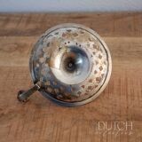 Silver Plated Candlestick Holder, Vintage Chamberstick With Patina, Ornate