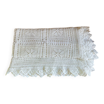 Handmade crochet bedspread