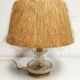 Lampe vintage tiki bar abat jour en fibre naturelle