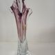 Art vase by designer Joseph Hospodka in authentic Bohemian crystal.